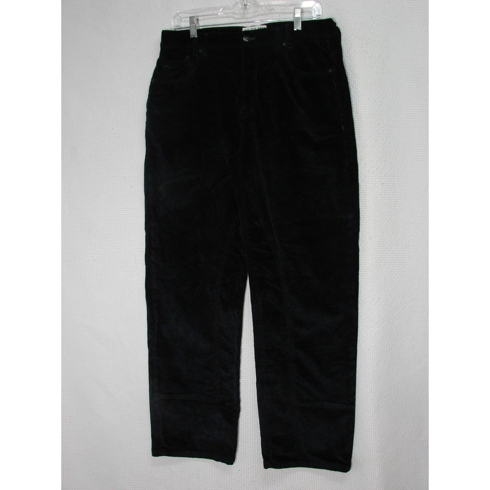 We The Free People Black  Risk Taker High Rise Baggy Cords Corduroy Pants 31